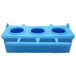 COMEDERO TRIPLE OPACO P/AVES