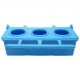 COMEDERO TRIPLE OPACO P/AVES