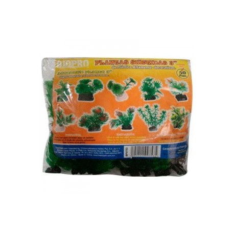 Paquete de Plantas de Plastico de 3 Pulgadas 50 Piezas