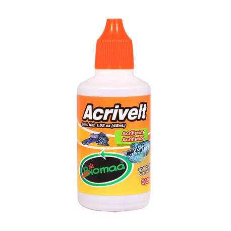 Medicamento Antiséptico para Enfermedades de Peces Acrivelt-Acriflavina 45 Mililitros