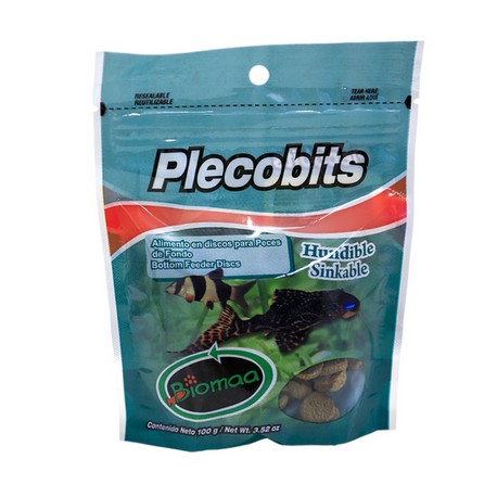 Alimento para Peces de Fondo Plecobits 100 Gramos