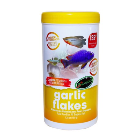 Alimento para Peces Garlick Flakes 150 Gramos