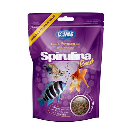 Alimento para Peces Herbivoros Spirulina Boost 70 Gramos