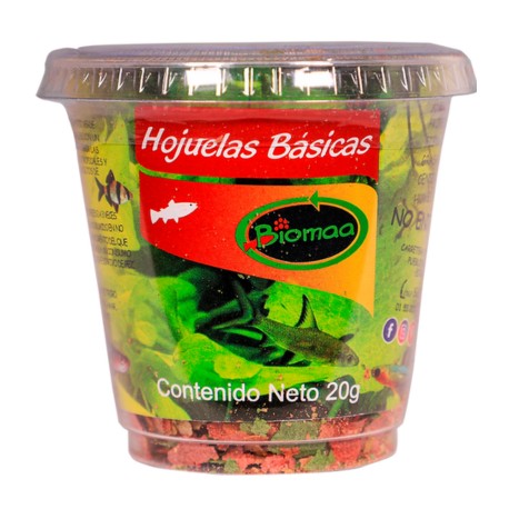 Alimento para Peces Hojuelas Basicas 20 Gramos