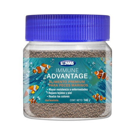 Alimento para Peces Marinos con AJO 140 Gramos