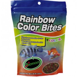 Alimento para Peces Rainbow Color Bites 100 Gramos