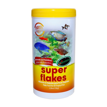 Alimento para Peces Tropicales Super Flakes 150 Gramos