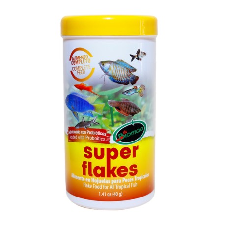 Alimento para Peces Tropicales Super Flakes 40 Gramos