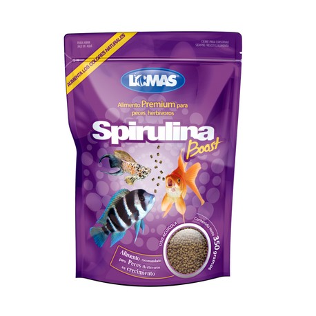 Alimento Premium para Peces Herbiboros con Spirulina Boost 350 Gramos