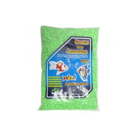 GRAVA 2.2 KG.VERDE FLUOR.