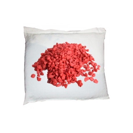 GRAVA 20 KG. COLOR ROJO