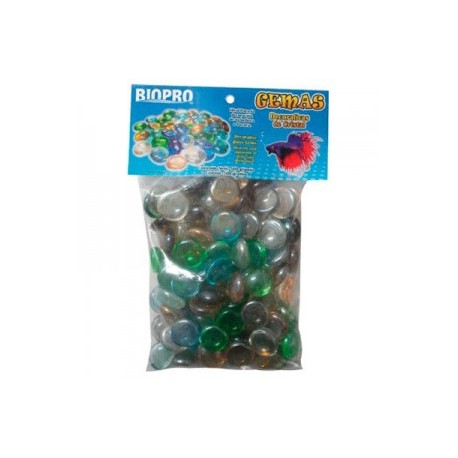 Piedra Gema Decorativa para Acuario Bolsa Multicolor 500 Gramos