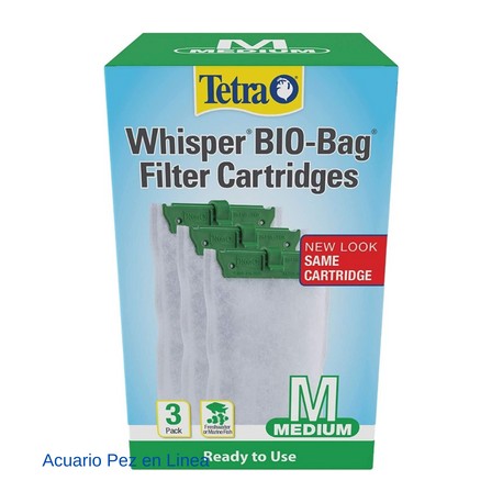 Repuesto de Filtro de Cascada Wisper BIO-Bag Mediano 3 Pack