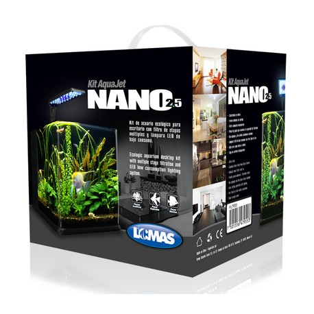 Acuario Nano Cubo con Lampara Led 18 Litros