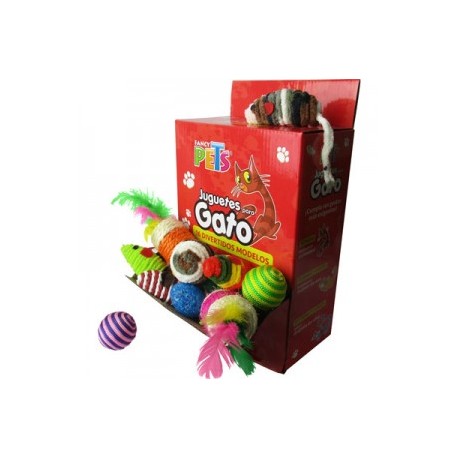 CAJA DE JUGUETES P/GATO 48PZ