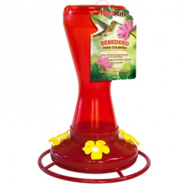 Alimentador para Colibris 4 Estaciones de Alimentacion Color Rojo 470 Mililitros