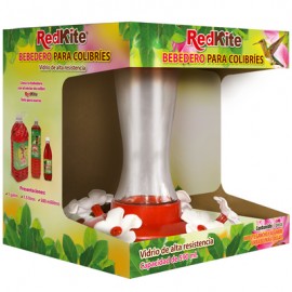 Alimentador para Colibris 6 Estaciones de Alimentacion de Vidrio 590 Mililitros